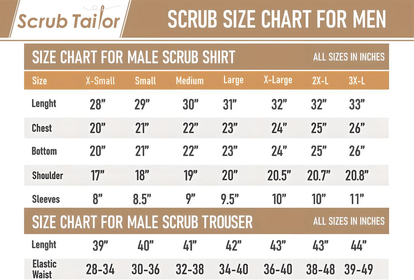 Men's Size Chart